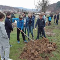 Млади садници по повод „Денот на пролетта“ засадија и учениците при ООУ „Св.Кирил и Методиј“ – Македонска Каменица
