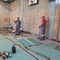 Започна реконструкцијата на Спортската сала во ООУ „Св. Кирил и Методиј“ – Македонска Каменица