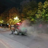 Вонредна дезинфекција на јавните површини и најфрекфентните улици во Македонска Каменица